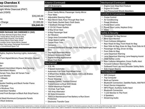 Certified 2022 Jeep Cherokee Latitude AWD/4WD image 39