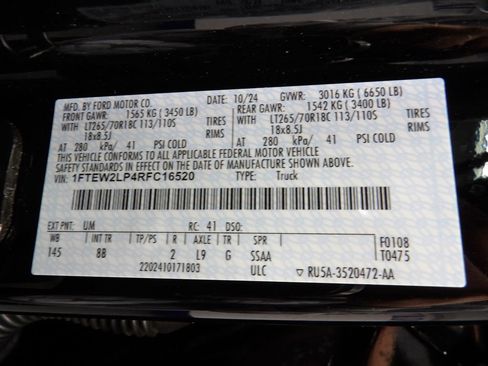Used 2024 Ford F150 STX w/ Equipment Group 201A FX4 AWD/4WD image 56