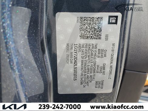 Used 2020 Chevrolet Corvette Stingray Preferred Cpe w/ 2LT Preferred Equipment Group RWD image 30