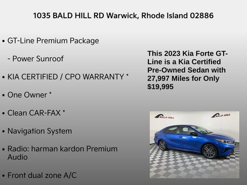 Certified 2023 Kia Forte GT-Line w/ GT-Line Premium Package image 14