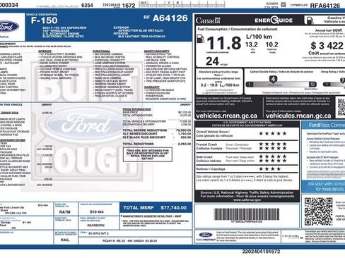 Certified 2024 Ford F150 XLT w/ Equipment Group 303A High AWD/4WD image 12