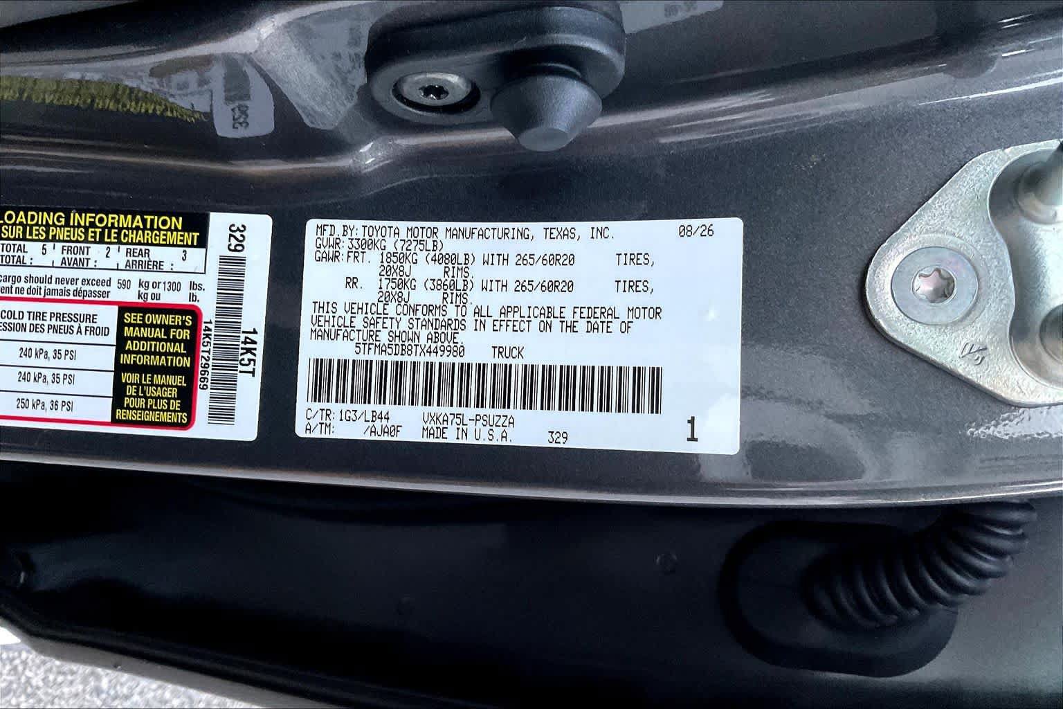 New 2026 Toyota Tundra 1794 Edition AWD/4WD image 19