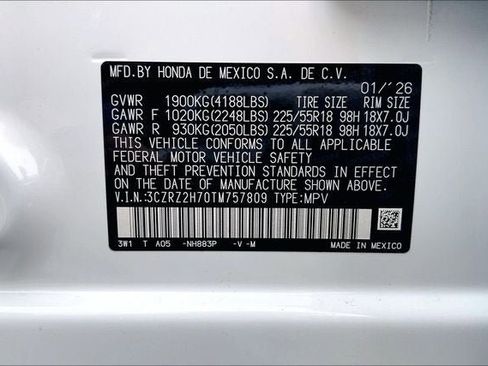New 2026 Honda HR-V EX-L image 19