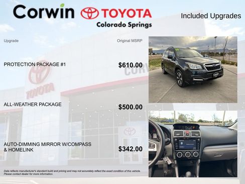 Used 2017 Subaru Forester 2.5i Premium w/ Protection Package #1 AWD/4WD image 4