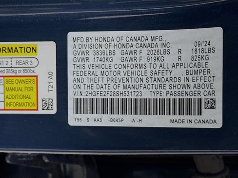 Used 2025 Honda Civic LX image 36