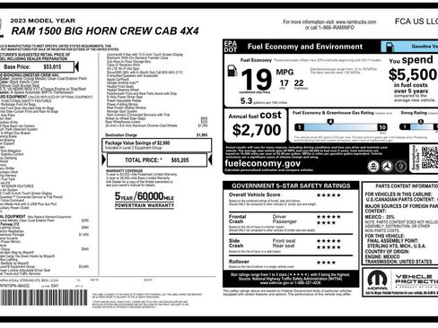 Used 2023 RAM 1500 Big Horn AWD/4WD image 8