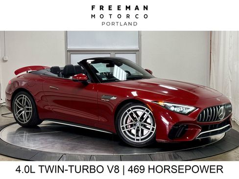 Used 2022 Mercedes-Benz SL 55 AMG 4MATIC w/ Driver Assistance Package image 1