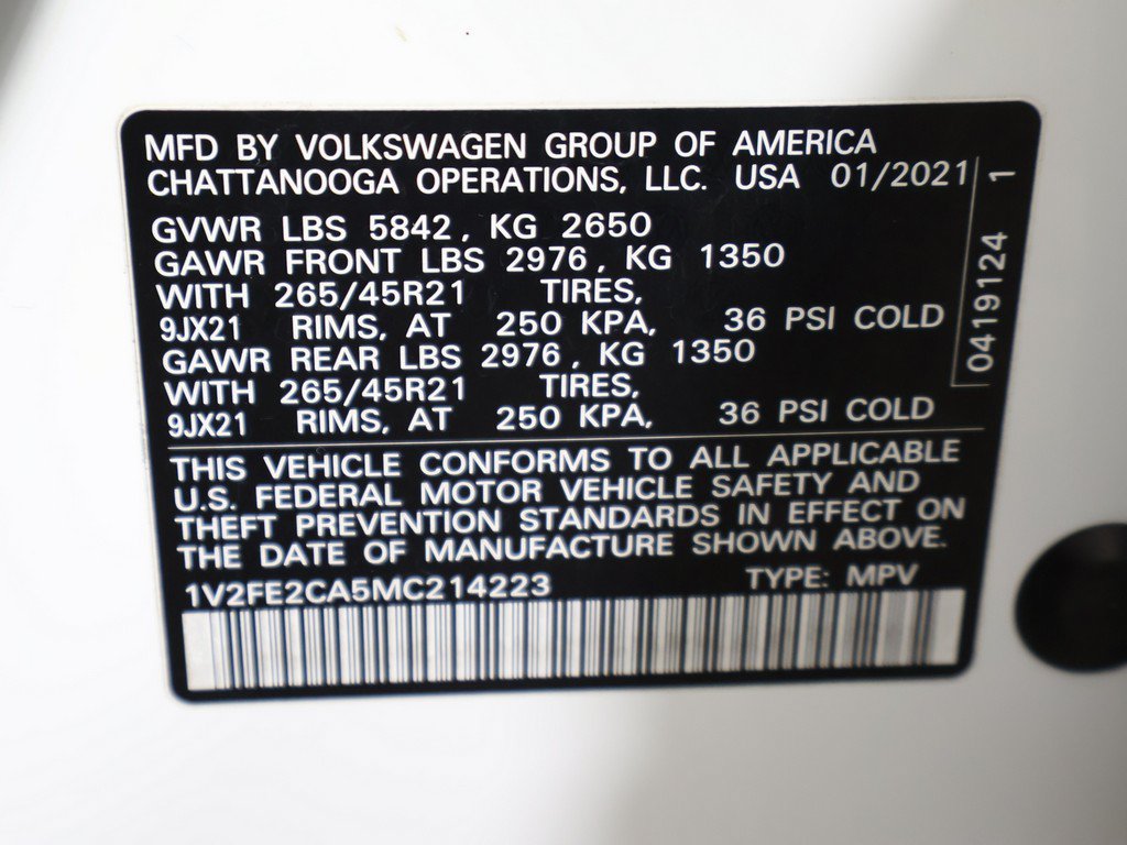 Used 2021 Volkswagen Atlas Cross Sport SEL Premium R-Line AWD/4WD image 61