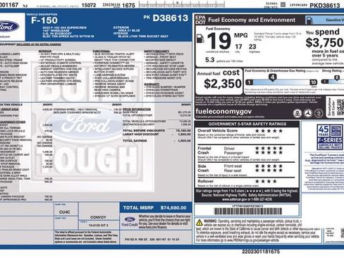 Used 2023 Ford F150 Lariat w/ Equipment Group 502A High image 10