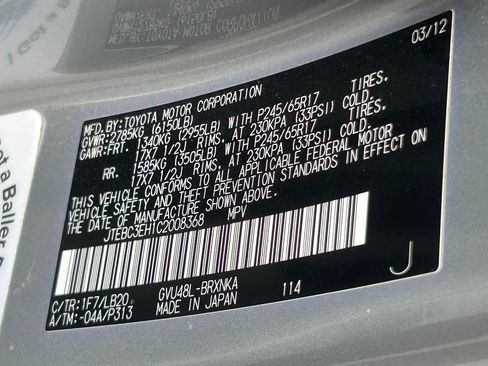 Used 2012 Toyota Highlander 4WD Hybrid w/ Leather Pkg image 38