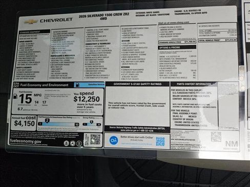 New 2026 Chevrolet Silverado 1500 ZR2 w/ LPO, Dark Essentials Package image 17