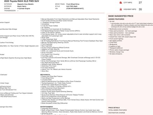 Used 2025 Toyota RAV4 XLE image 4