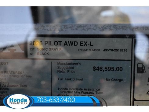 New 2026 Honda Pilot EX-L image 38