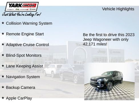 Certified 2023 Jeep Wagoneer Series II AWD/4WD image 12