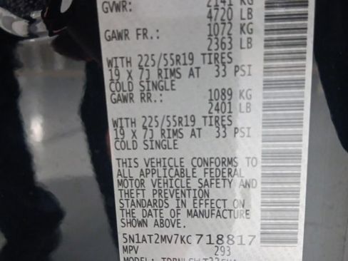 Used 2019 Nissan Rogue SL w/ Premium Package AWD/4WD image 3