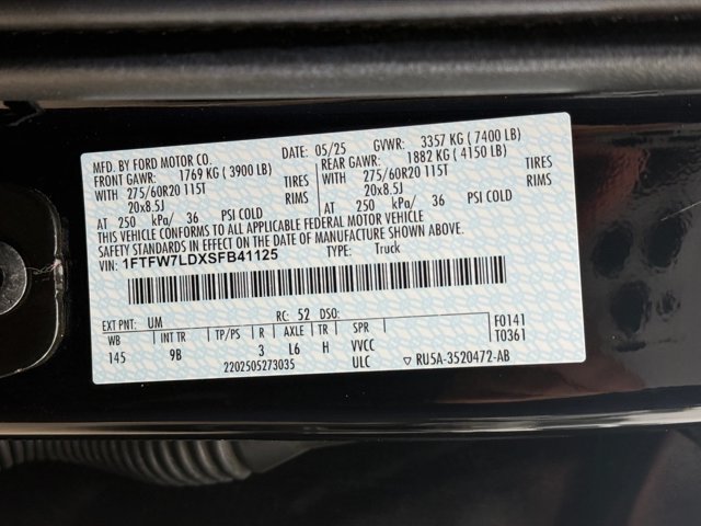 Used 2025 Ford F150 Platinum w/ FX4 Off-Road Package AWD/4WD image 26