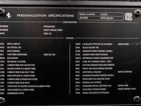 Certified 2023 Ferrari SF90 Spider image 62