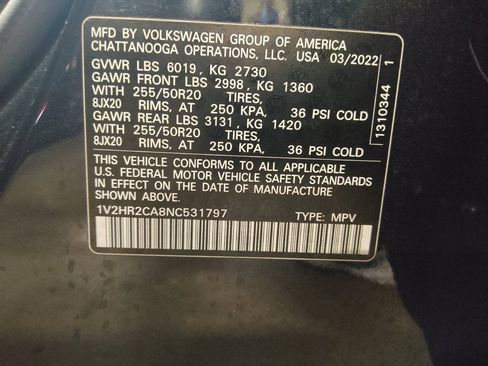 Used 2022 Volkswagen Atlas SE AWD/4WD image 33