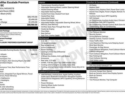 Used 2019 Cadillac Escalade Premium Luxury image 22