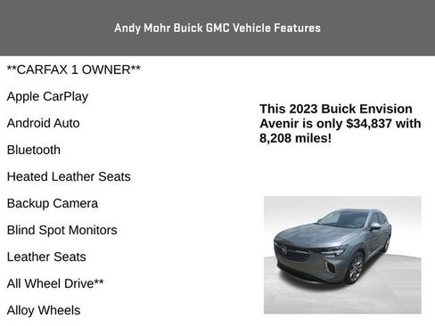 Used 2023 Buick Envision Avenir AWD/4WD image 4