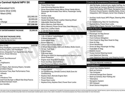 Certified 2025 Kia Carnival SX Prestige FWD image 8