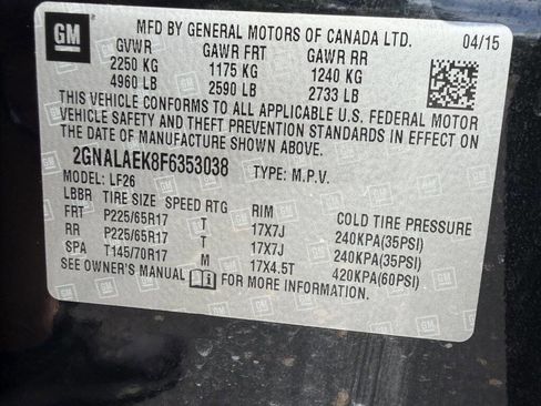 Used 2015 Chevrolet Equinox LS w/ LPO, Protection Package FWD image 26
