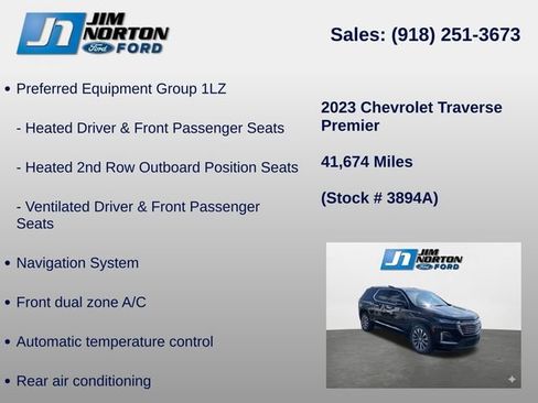 Used 2023 Chevrolet Traverse Premier AWD/4WD image 8