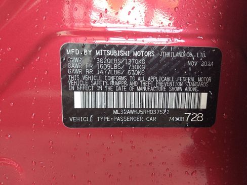 Used 2024 Mitsubishi Mirage Black Edition FWD image 33