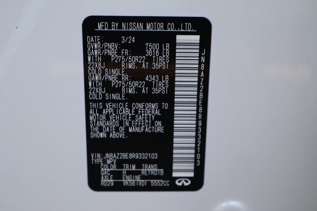 Used 2024 INFINITI QX80 Sensory w/ Cargo Package AWD/4WD image 35