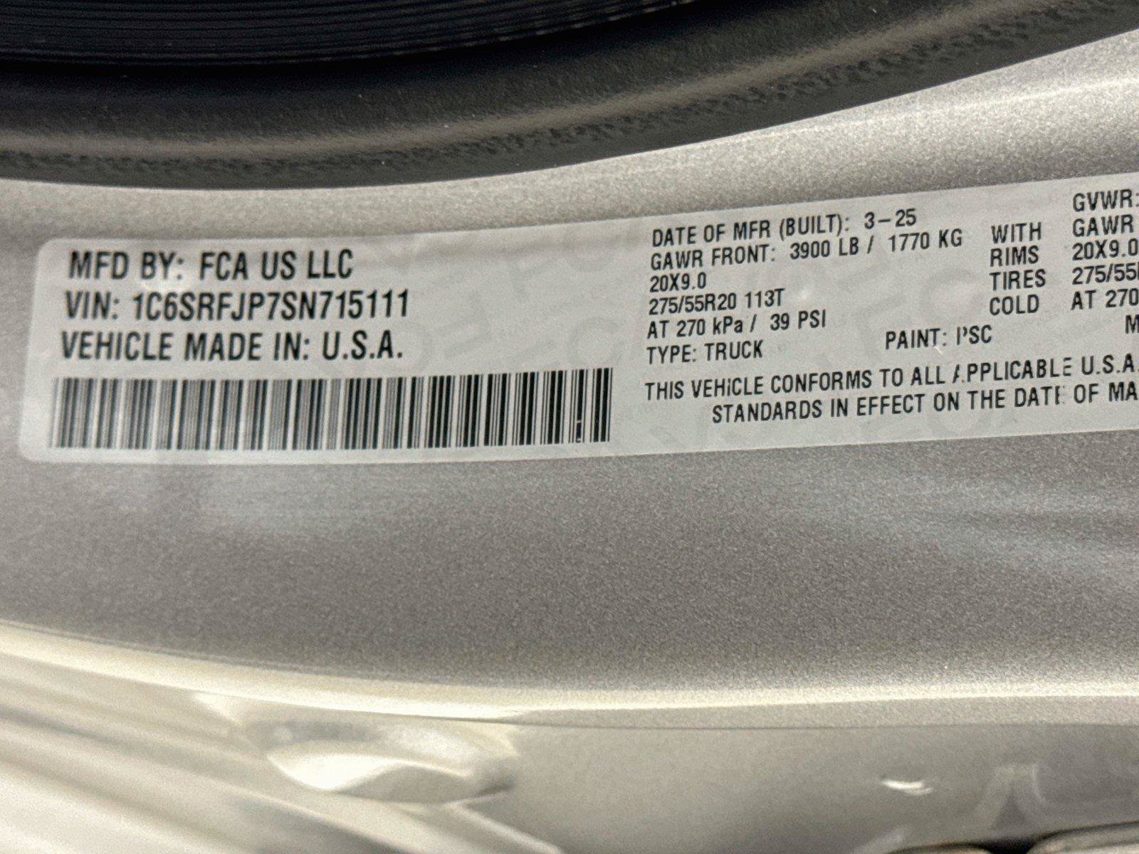 Used 2025 RAM 1500 Laramie AWD/4WD image 30