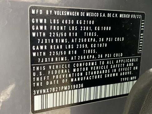 Used 2023 Volkswagen Taos SE w/ Panoramic Sunroof Package AWD/4WD image 24