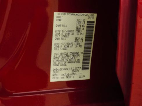 Used 2019 Nissan Titan SL AWD/4WD image 37