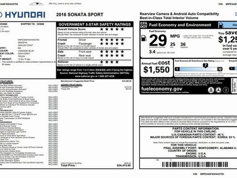 Used 2016 Hyundai Sonata Sport image 3