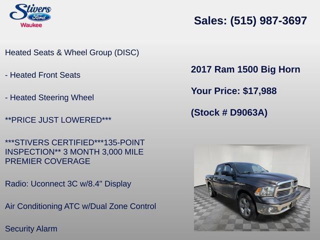 Used 2017 RAM 1500 Big Horn AWD/4WD image 26