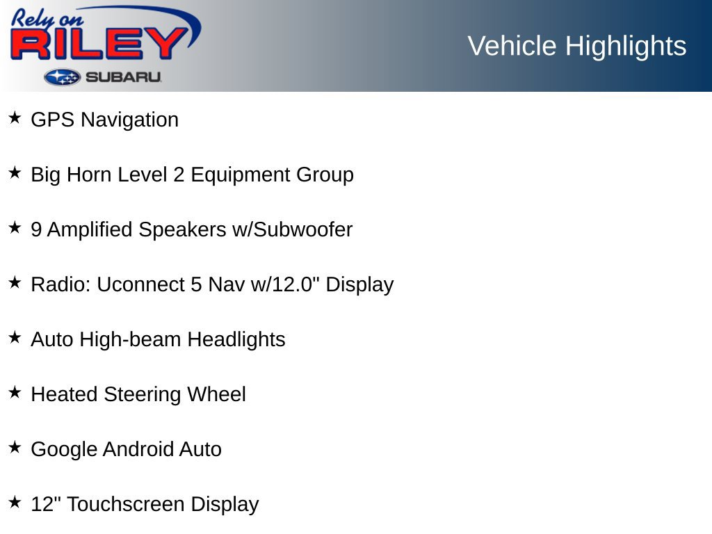 Used 2025 RAM 1500 Big Horn AWD/4WD image 7