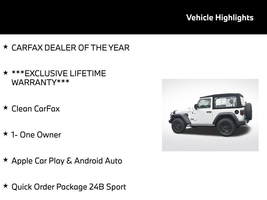 Used 2024 Jeep Wrangler Sport AWD/4WD image 5