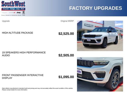 New 2025 Jeep Grand Cherokee Summit w/ Obsidian Package image 11