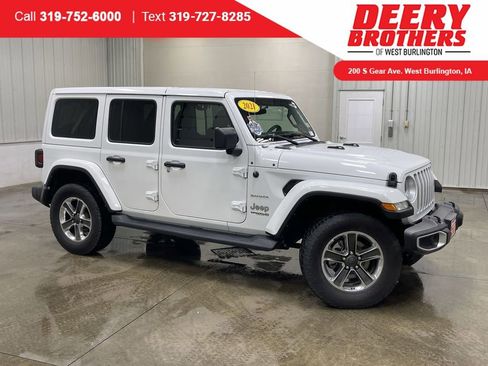 Used 2021 Jeep Wrangler Unlimited Sahara w/ Cold Weather Group AWD/4WD image 1