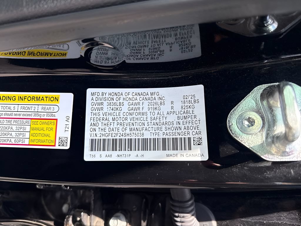 Used 2025 Honda Civic LX image 7