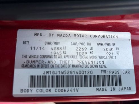 Used 2016 MAZDA MAZDA6 Grand Touring FWD image 24
