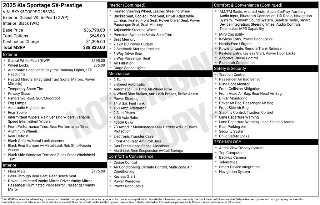 Certified 2025 Kia Sportage SX AWD/4WD image 30