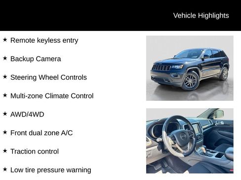 Used 2016 Jeep Grand Cherokee Laredo 75th Anniversary AWD/4WD image 6