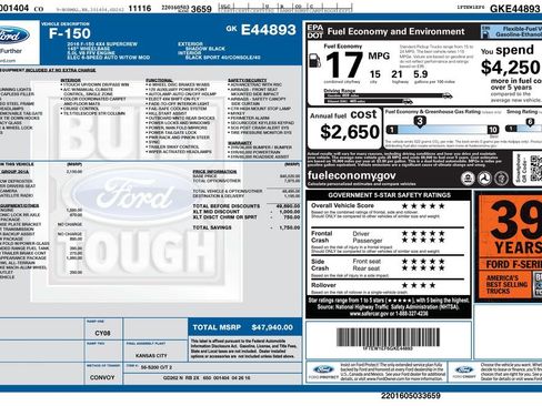 Used 2016 Ford F150 XLT w/ Equipment Group 301A Mid AWD/4WD image 36
