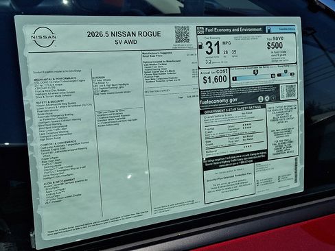 New 2026 Nissan Rogue SV w/ Cold Weather Package AWD/4WD image 7