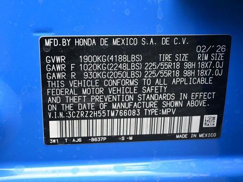 New 2026 Honda HR-V Sport image 2