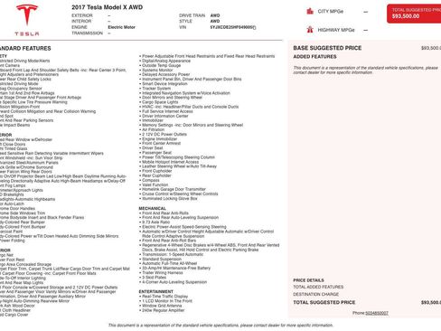 Used 2017 Tesla Model X 75D image 11