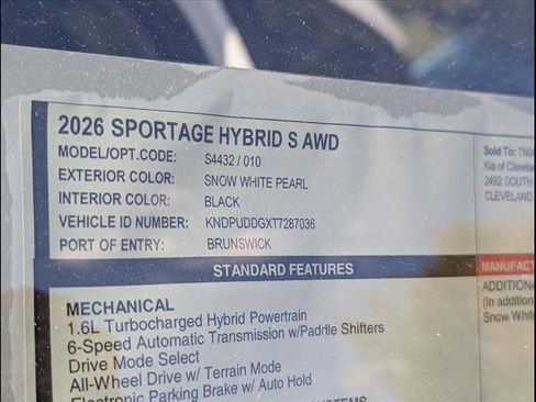 New 2026 Kia Sportage S image 14