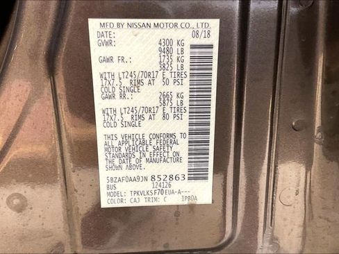 Used 2018 Nissan NV 3500 SL image 31