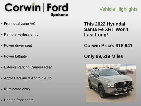 Used 2022 Hyundai Santa Fe XRT AWD/4WD image 6