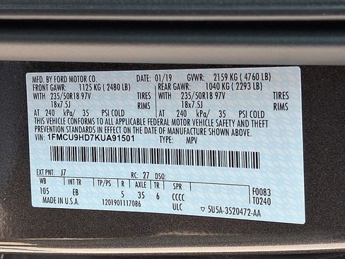 Used 2019 Ford Escape SEL AWD/4WD image 27